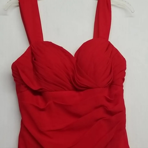 Wedding Prom Womens Red Sweet Heart Dress J.J's House, Altered See Measurements - Picture 12 of 12